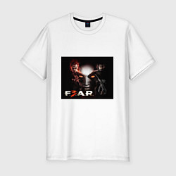 Футболка slim-fit Игра Fear главные герои, цвет: белый