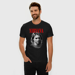 Футболка slim-fit Nirvana kurt donald cobain, цвет: черный — фото 2