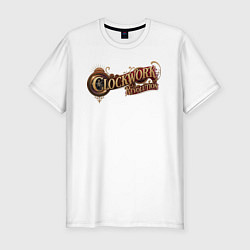 Футболка slim-fit Clockwork revolution logo, цвет: белый