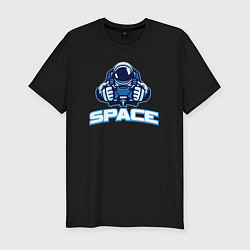 Футболка slim-fit Space man, цвет: черный