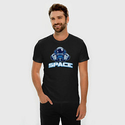 Футболка slim-fit Space man, цвет: черный — фото 2