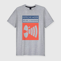 Футболка slim-fit Depeche Mode - Music for the masses merch, цвет: меланж