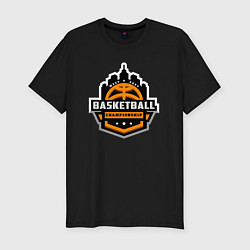 Футболка slim-fit Championship basketball, цвет: черный