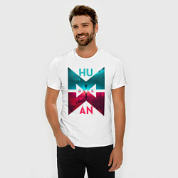 Футболка slim-fit Once human logotype, цвет: белый — фото 2