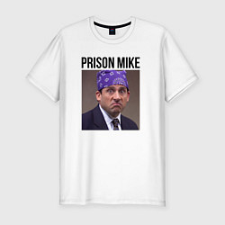 Мужская slim-футболка Prison mike Michael Scott - офис