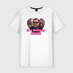 Футболка slim-fit Michael Scott its Breatney B*tch - the office, цвет: белый