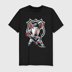 Футболка slim-fit Bully is an NHL forward - ai art, цвет: черный