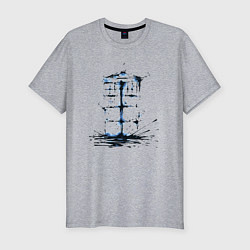 Футболка slim-fit Ink tardis, цвет: меланж
