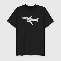 Футболка slim-fit Superjet-100 белый, цвет: черный