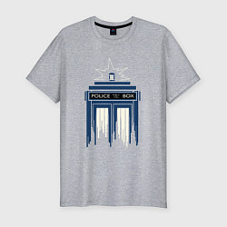 Футболка slim-fit Light tardis, цвет: меланж