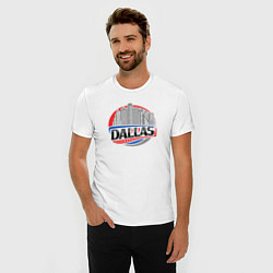 Футболка slim-fit Dallas - USA, цвет: белый — фото 2