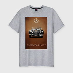 Футболка slim-fit Mercedes-benz автомобиль, цвет: меланж