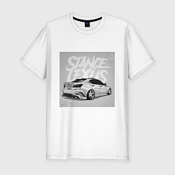 Футболка slim-fit Lexus автомобиль, цвет: белый