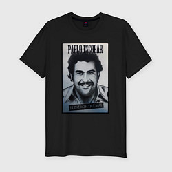 Футболка slim-fit Escobar draw portrait, цвет: черный