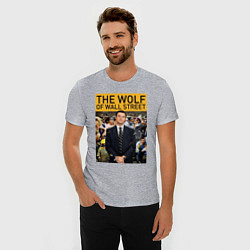 Футболка slim-fit The wolf of wall street - Leo, цвет: меланж — фото 2