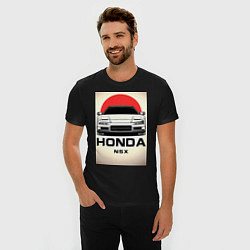 Футболка slim-fit Honda nsx автомобиль, цвет: черный — фото 2