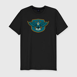 Футболка slim-fit Eagle stars, цвет: черный