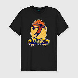 Футболка slim-fit Champion basketball, цвет: черный