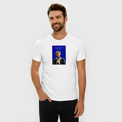 Футболка slim-fit BTS Чимин плохой мальчик, цвет: белый — фото 2