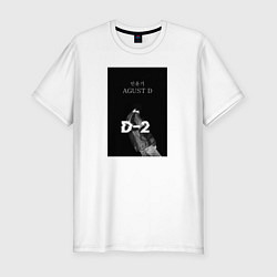 Футболка slim-fit Мин Юнги D2, цвет: белый