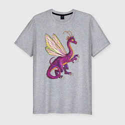 Футболка slim-fit HOMM3 Faerie Dragon, цвет: меланж