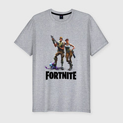 Футболка slim-fit Fortnite PVE, цвет: меланж