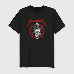 Футболка slim-fit Metallica rock, цвет: черный