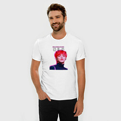 Футболка slim-fit Kim Hong Joong Ateez, цвет: белый — фото 2