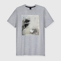 Футболка slim-fit Abstract graphic, цвет: меланж