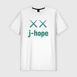 Футболка slim-fit BTS jhope, цвет: белый