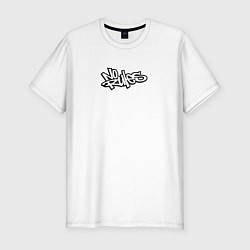 Футболка slim-fit No rules graffiti, цвет: белый