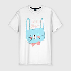 Футболка slim-fit Sweet bunny, цвет: белый