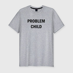 Футболка slim-fit Problem child, цвет: меланж