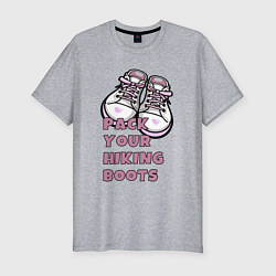 Мужская slim-футболка Pink boots