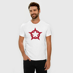 Футболка slim-fit Red star USSR, цвет: белый — фото 2