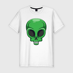 Футболка slim-fit Green skeletor, цвет: белый