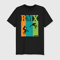 Футболка slim-fit BMX велосипед, цвет: черный
