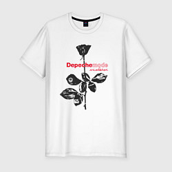 Футболка slim-fit Depeche Mode - Violator black rose, цвет: белый