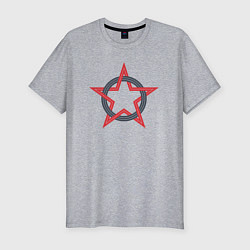 Футболка slim-fit Circle star USSR, цвет: меланж