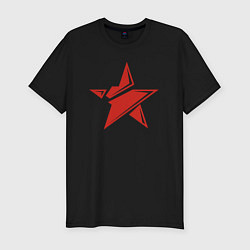 Футболка slim-fit Красная звезда - СССР, цвет: черный