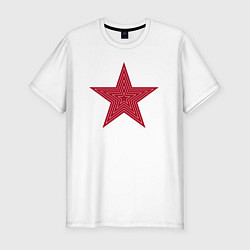 Футболка slim-fit USSR red star, цвет: белый