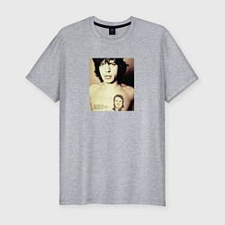 Футболка slim-fit Мик Джаггер и Лоза, цвет: меланж