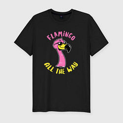 Футболка slim-fit Flamingo all the way, цвет: черный