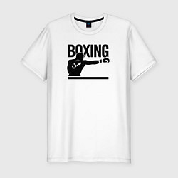 Футболка slim-fit Боксер boxing, цвет: белый