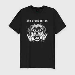 Футболка slim-fit The Cranberries rock dog, цвет: черный