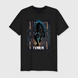 Футболка slim-fit Fenrir black vinyl, цвет: черный