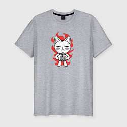 Футболка slim-fit Дандадан - Турбо бабка yokai, цвет: меланж