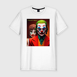 Футболка slim-fit Joker and Minecraft - collaboration, цвет: белый