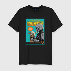 Футболка slim-fit Mandalorian - Din Djarin, цвет: черный