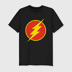 Мужская slim-футболка Flash logo